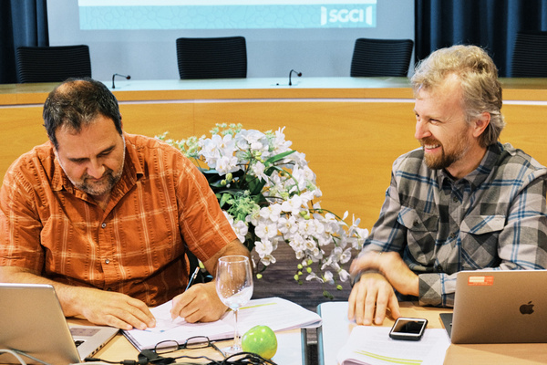 IODE honours past co-chairs Sky Bristol and Eduardo Klein