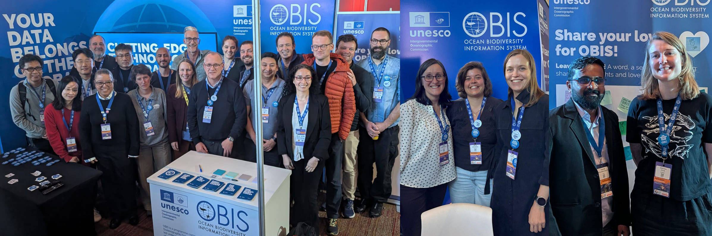 The OBIS representatives at Living Data 2025